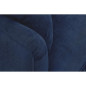 CONSTANCE Canape droit fixe 4 places - Tissu bleu - Classique - L 212 x P 93 cm
