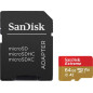 Carte mémoire micro SD et SDXC SanDisk Extreme UHS I U3 Class 10 64 Go + Adaptateur SD