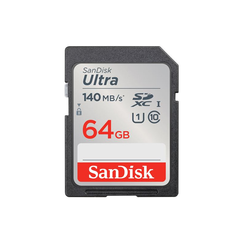 Carte mémoire SDHC et SDXC SanDisk Ultra UHS I Class 10 64 Go