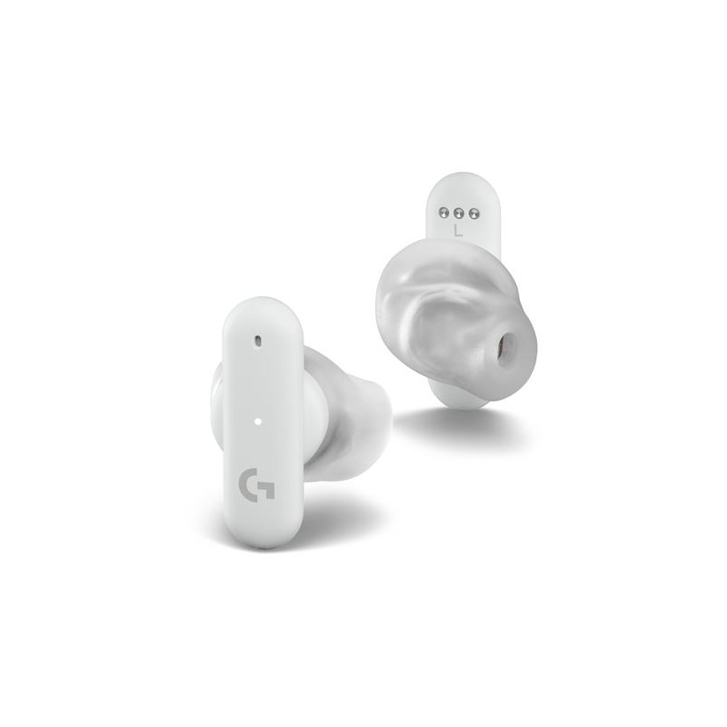 Ecouteurs sans fil Bluetooth Logitech G Fits avec réduction de bruit Blanc