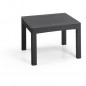 ALLIBERT by KETER - Canap, dangle SanRemo 5 places imitation rotin tresse avec table basse - gris graphite