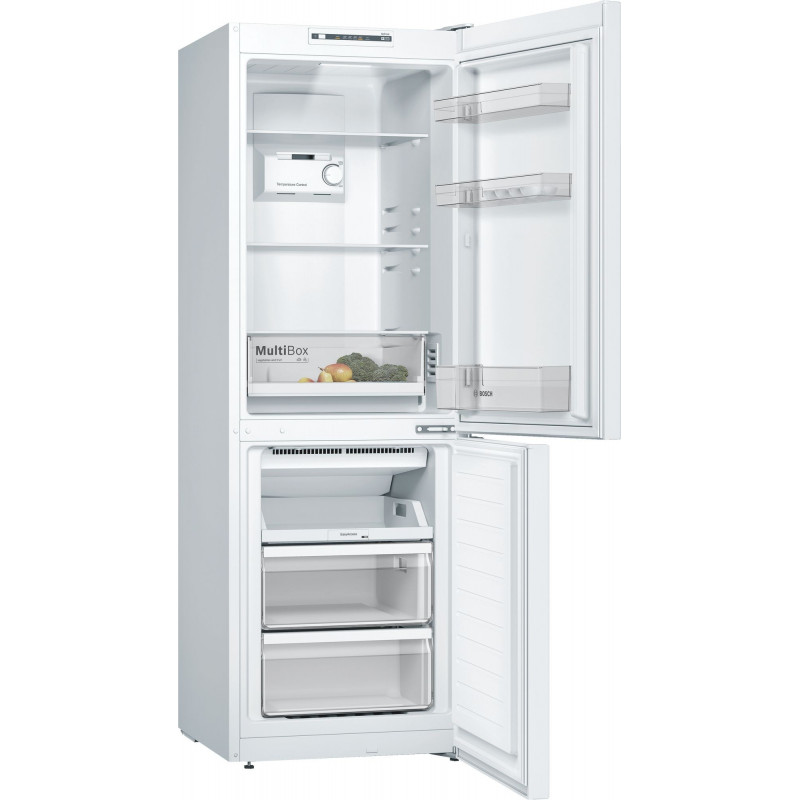 Réfrigérateurs combinés 279L Froid Ventilé BOSCH 60cm E, KGN 33 NW EB