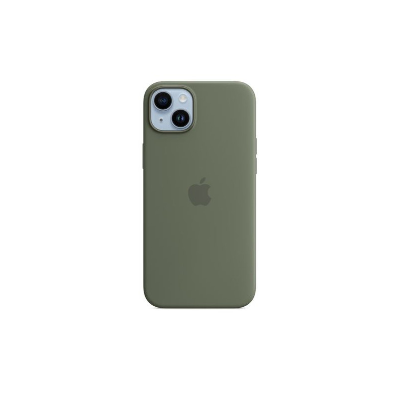 Coque en silicone avec MagSafe pour Apple iPhone 14 Plus Olive