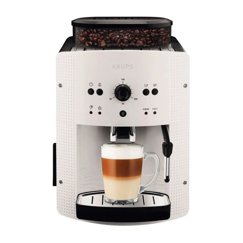 KRUPS EA810570 - Machine essential Espresso Automatique - Broyeur reglable 3 niveaux - Temperature reglable