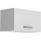 OSLO Meuble haut court 1 porte - Blanc - L 60 x P 36 x H 35 cm