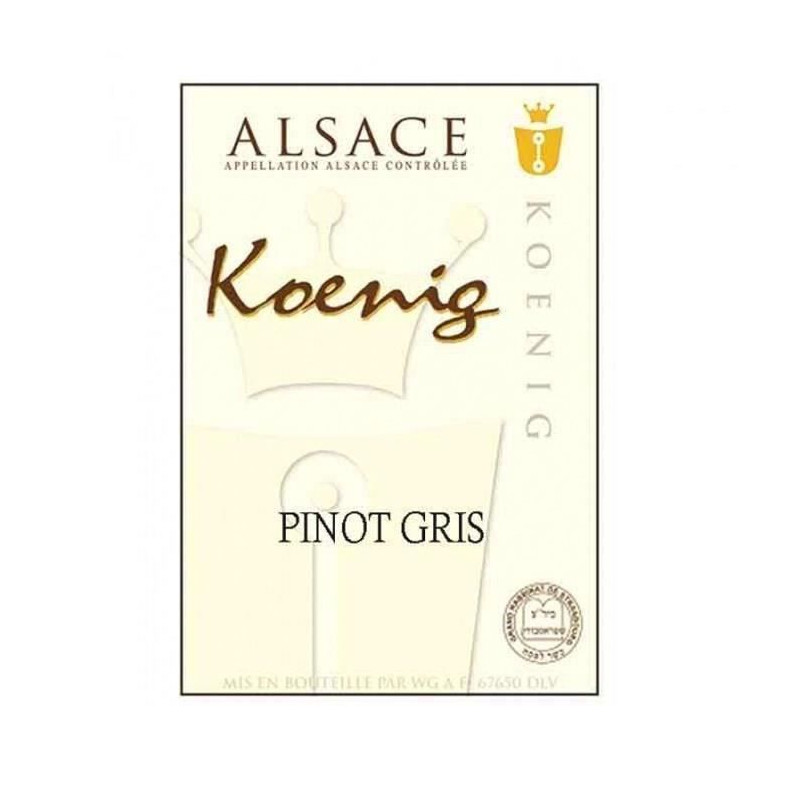 Koenig 2019 Alsace Pinot Gris - Vin blanc d'Alsace