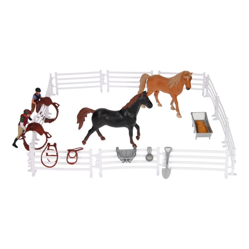 KIDS GLOBE Horses, Riders and Accessories, 1:24