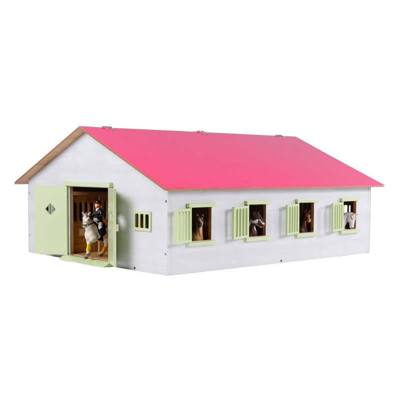 Kids Globe Horse stable with 7 boxes, 1:24
