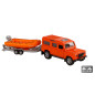 Kids Globe Die-cast Land Rover with Lifeboat, 27cm