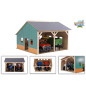 Kids Globe Shed For 2 Tractors, 1:16