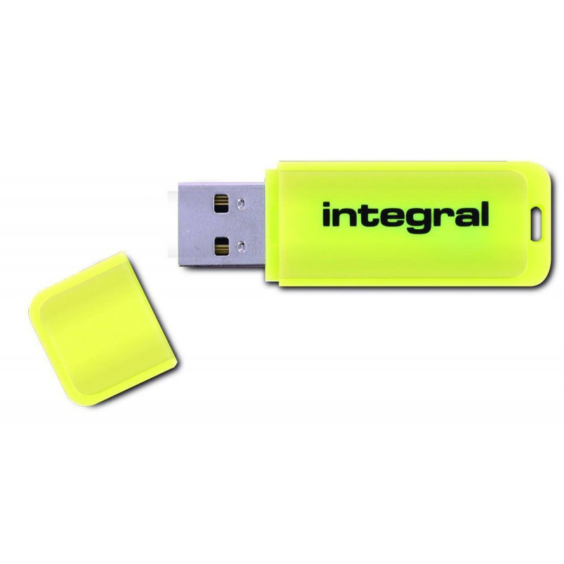 Clé USB INTEGRAL NEON JAUNE 16 GB