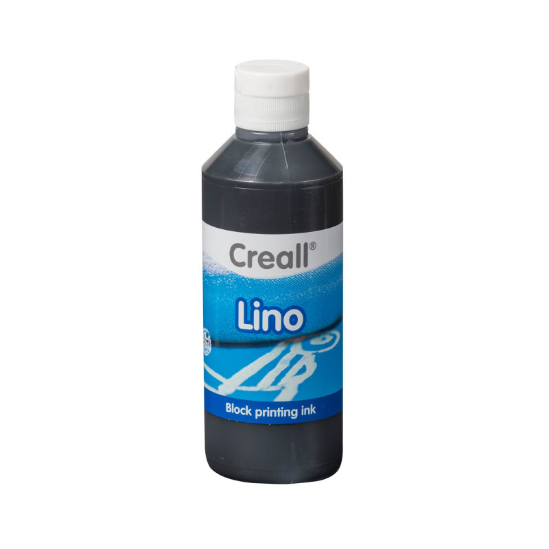 Creall Lino Blockprint paint Black, 250ml