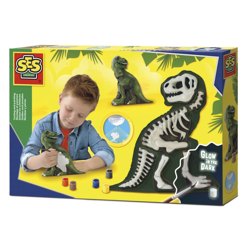 SES Moulage et peinture - T-Rex avec squelette