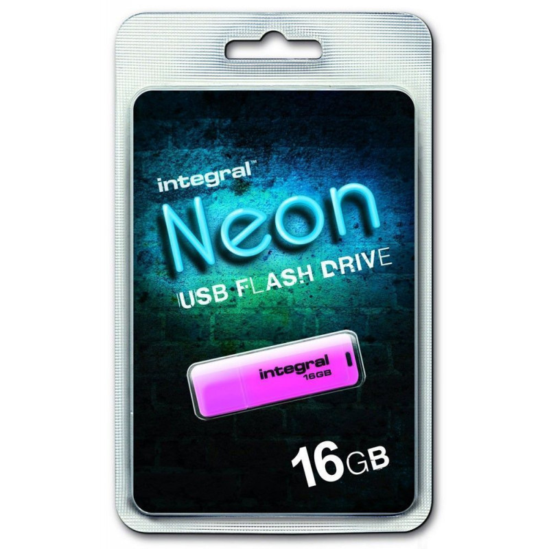 INTEGRAL Clé USB INTEGRAL NEON ROSE 16 GB