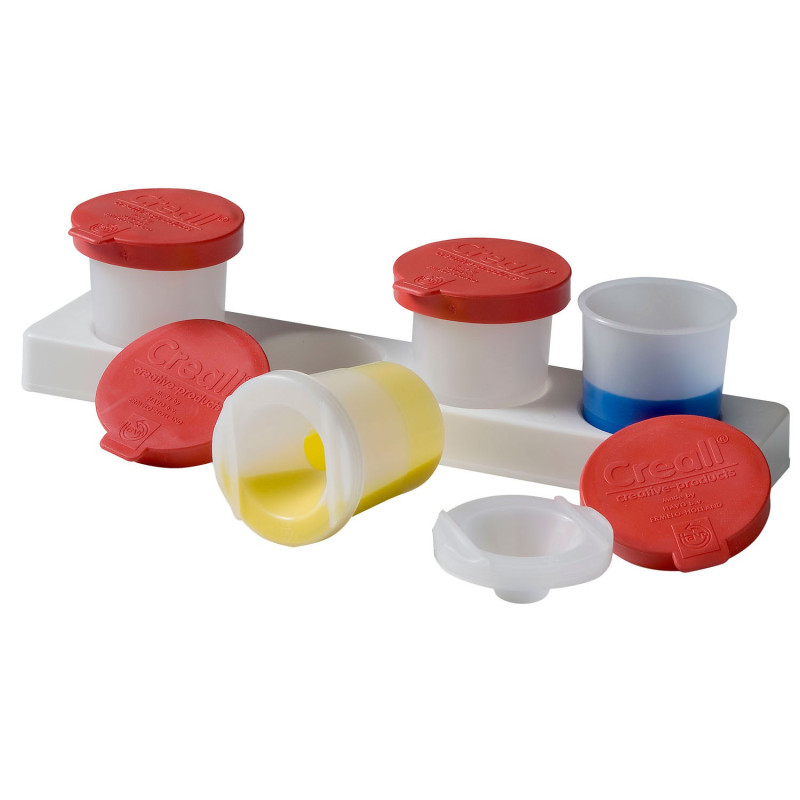 CREALL Holder with Anti-spill pots 320ml, 4pcs.