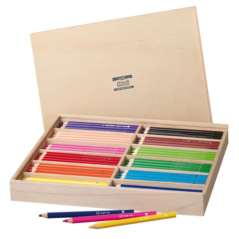 Creall Maxi Colored Pencils in Storage Box, 147 pcs.