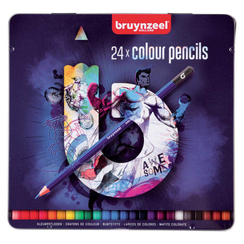 Bruynzeel Sport crayons de couleur 24 pièces