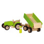 GOKI Wooden Tractor with trailer