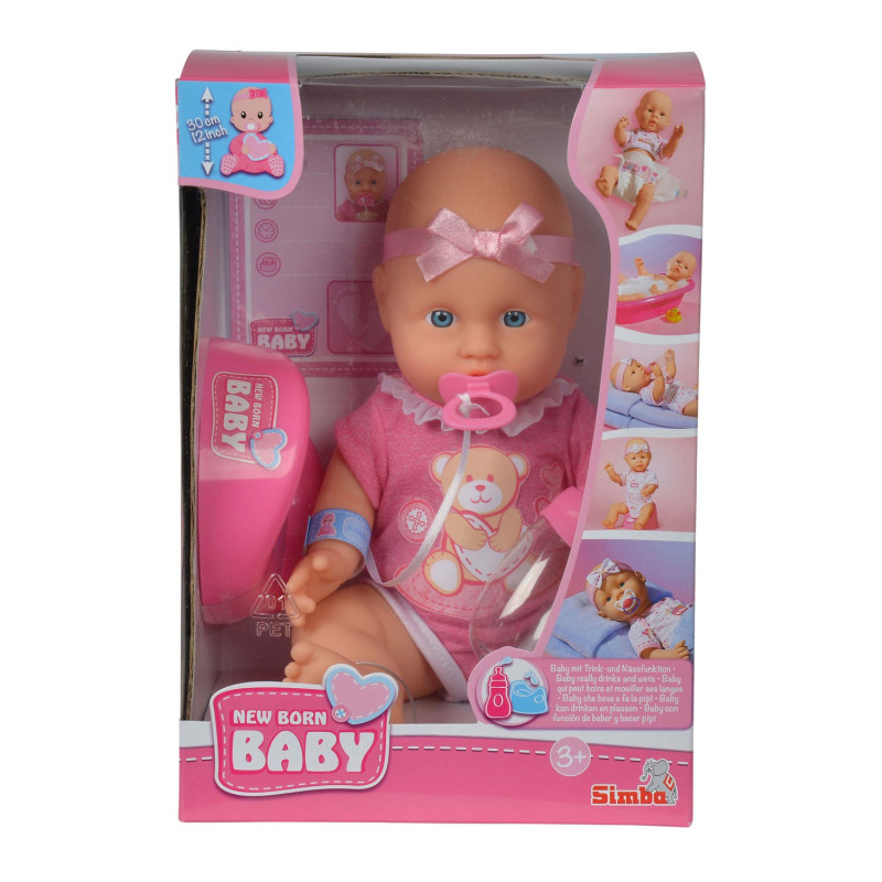 New Born Baby Doll with Accessories, 4dlg.