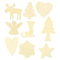 CREATIV COMPANY Decorate your Wooden Christmas Pendants, 72st.