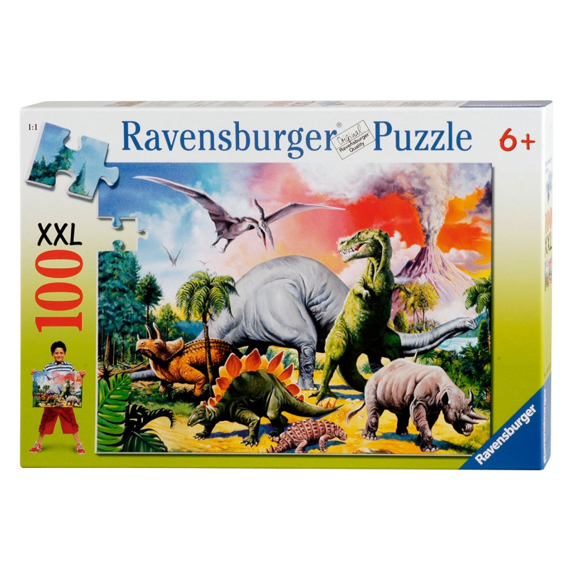 RAVENSBURGER Dinosaur Puzzle XXL, 100pcs