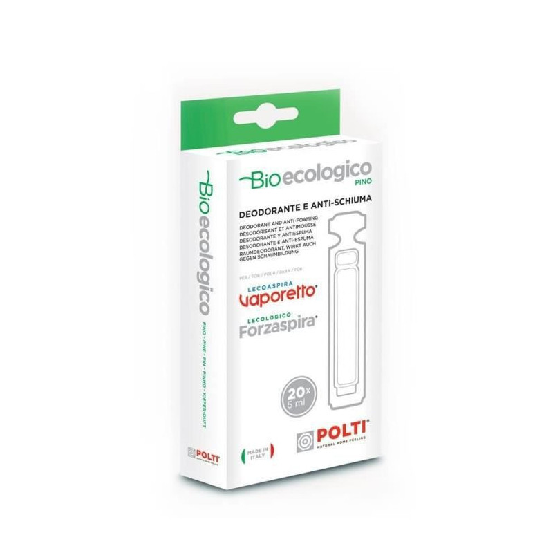 POLTI PAEU0086 Produit anti-mousse et desodorisant Bioecologico Pin