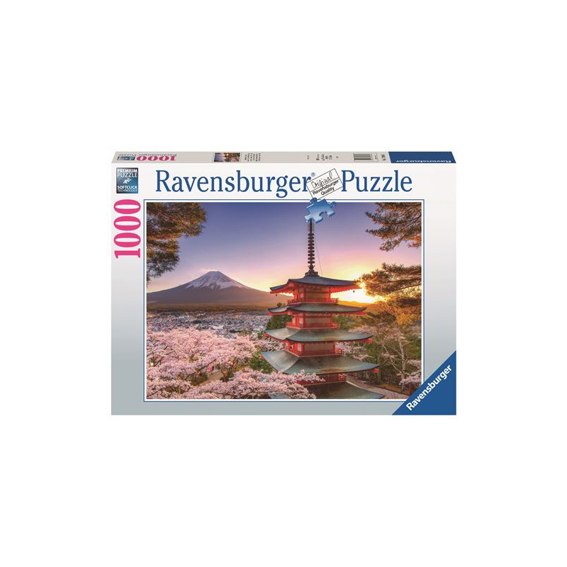 Puzzle Ravensburger Cerisiers en fleurs du Mont Fuji 1000 pièces