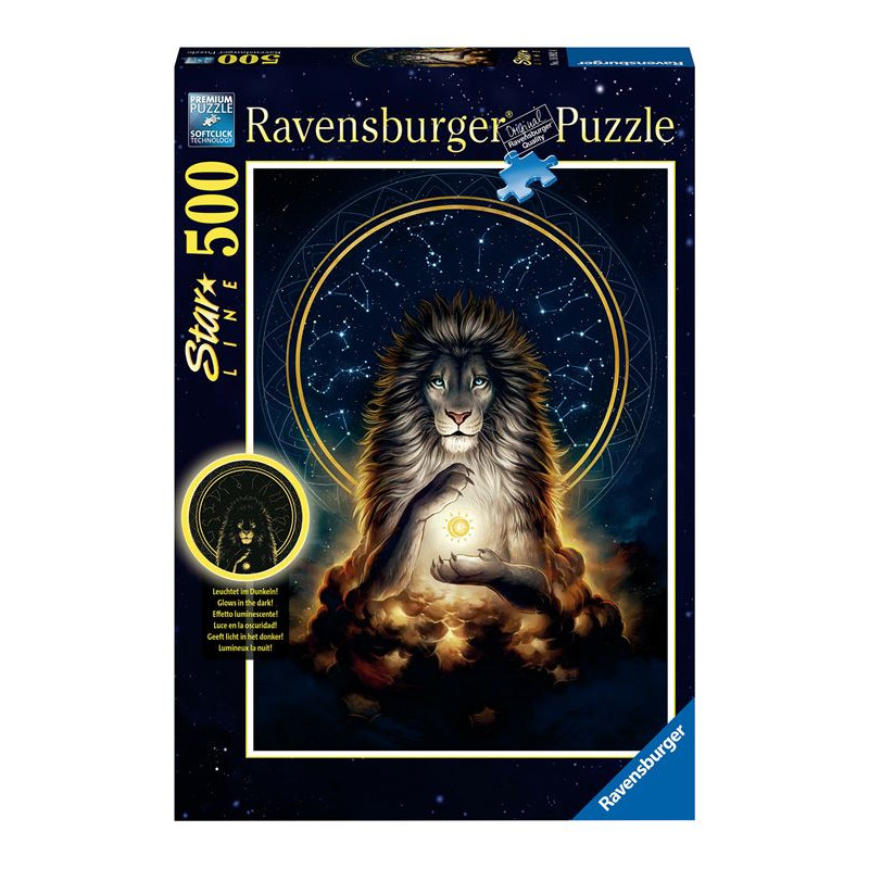 Puzzle Ravensburger Star Line Lion rayonnant 500 pièces