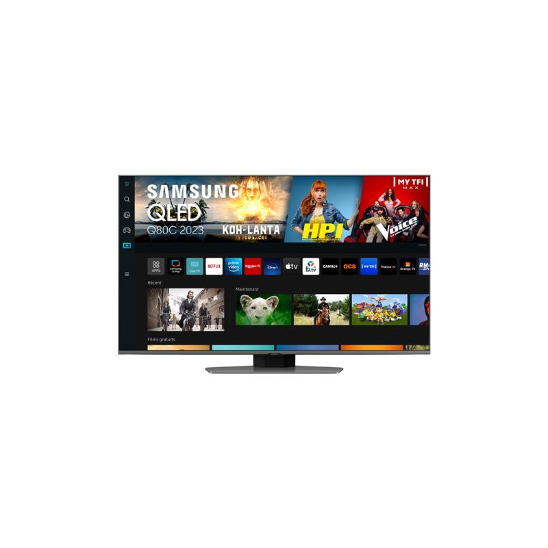 TV Samsung QLED TQ55Q80C 138 cm 4K UHD Smart TV 2023 Argent carbone