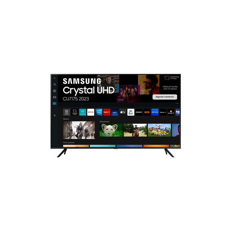 TV Samsung Crystal 75CU7175U 189 cm 4K UHD Smart TV 2023 Noir