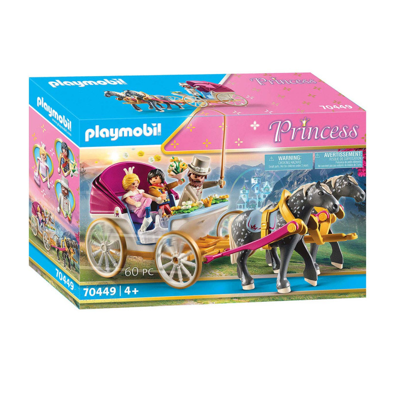 Playmobil Princess 70449 Calèche et couple royal