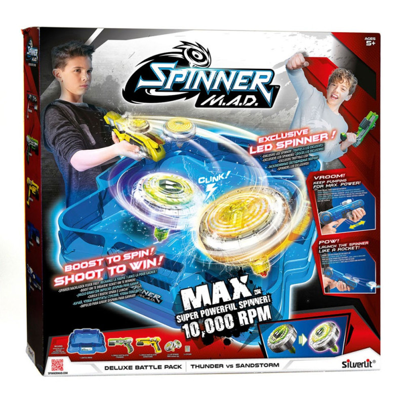 SILVERLIT Spinner MAD Deluxe Battle Pack with Arena
