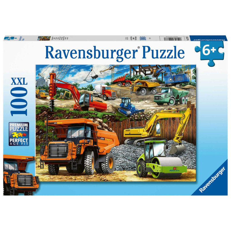 RAVENSBURGER Construction vehicles, 100pcs. XXL
