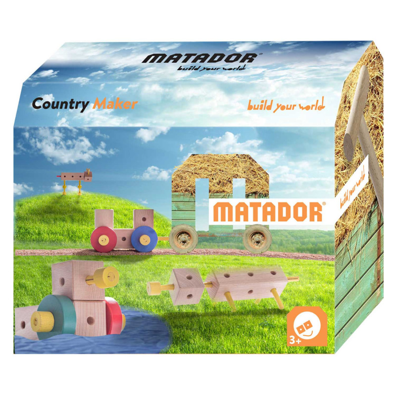 Matador Maker Country Construction Set Wood, 38 pcs.