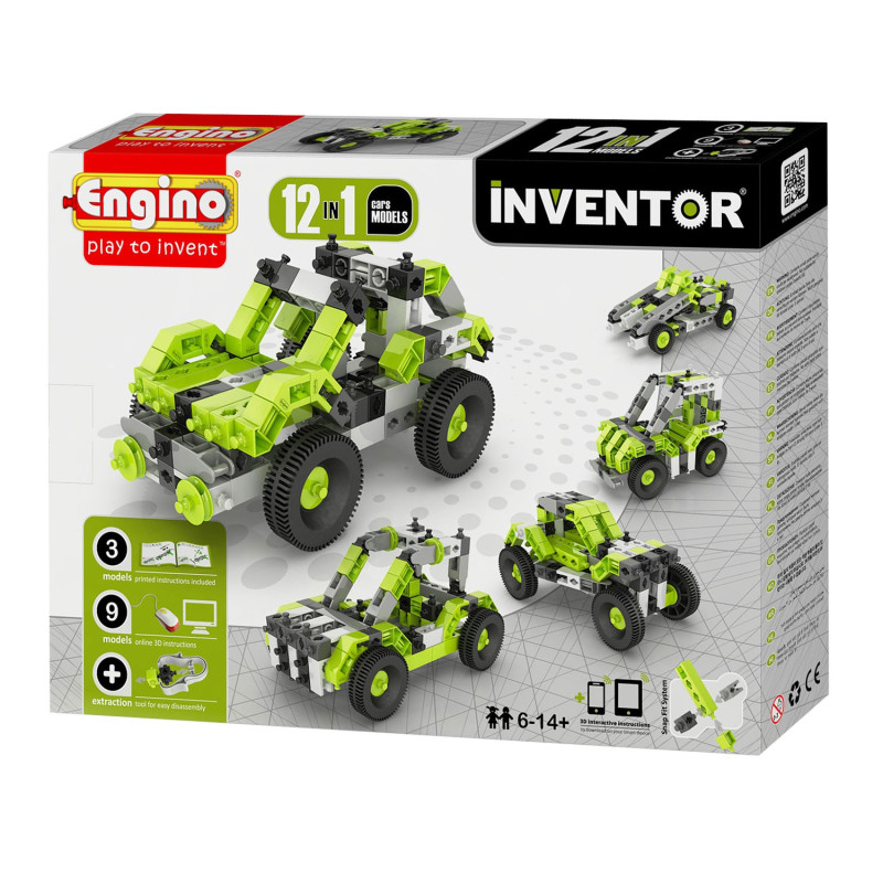 Engino Inventor cars, 12 in 1