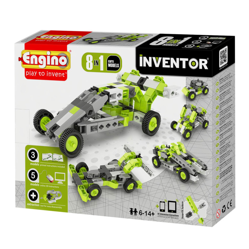 Engino Inventor cars, 8 in 1