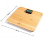 LITTLE BALANCE 8419 Kinetic Premium, Pese-personne sans pile, Rechargeable par son bouton Little Balance, 150 kg / 100 g, Bambou