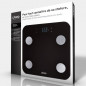 LIVOO DOM427N Pese-personne impedancemetre - 13 memoires utilisateurs - 180 kg - Plateau en verre trempe affichage LCD - Noir