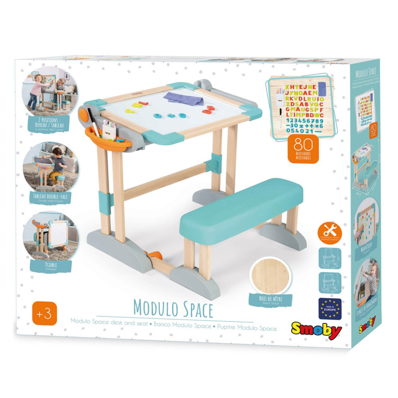 Smoby Modulo Desk and Chalkboard, 2in1