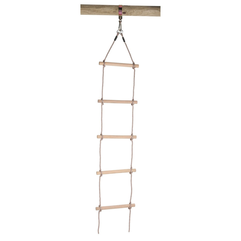 SWINGKING Rope ladder with Wooden Steps, 190cm