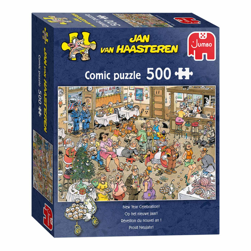 JUMBO Jan van Haasteren Puzzle - Réveillon du nouvel an 500 pièces