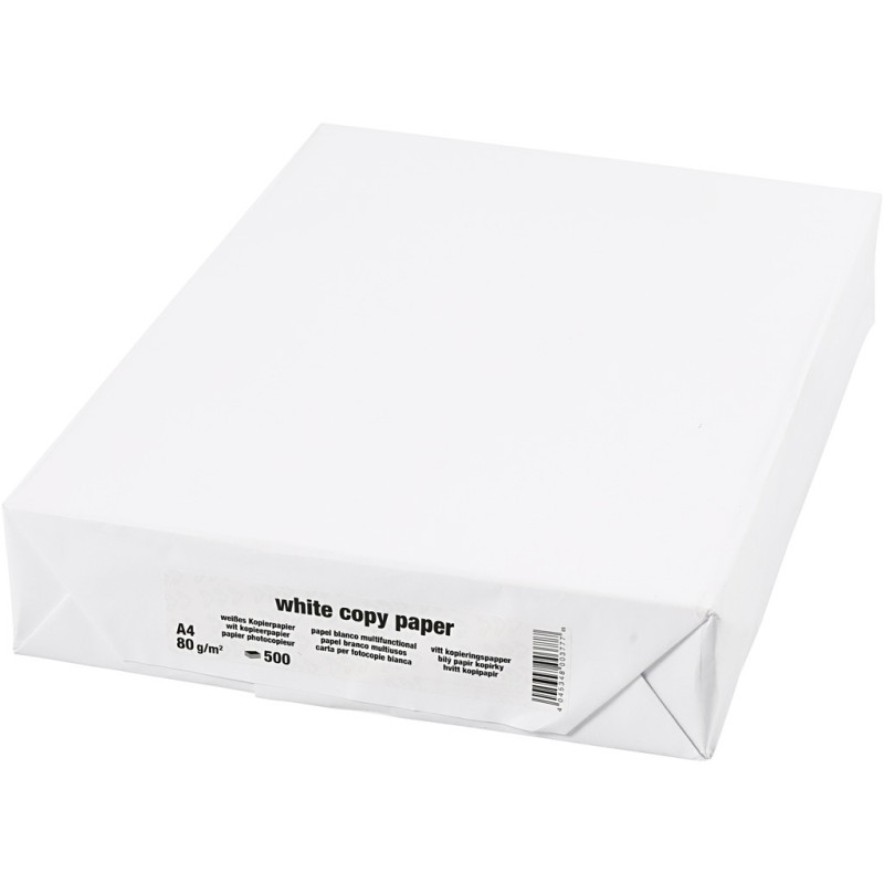 Creativ Company - Drawing paper or Copy paper White, A4 204200