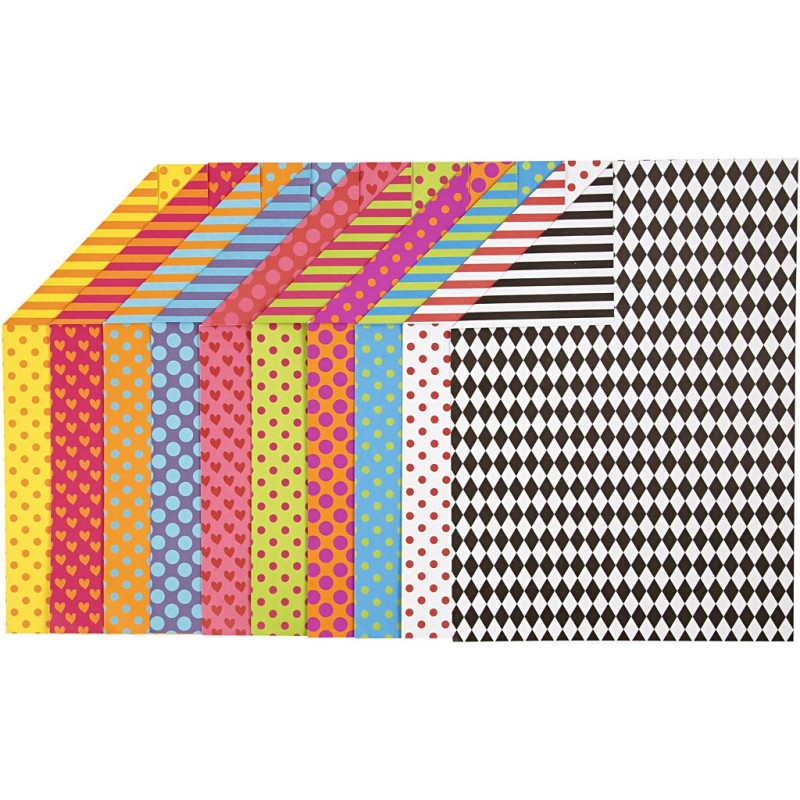 Creativ Company - Printed Cardboard Color A4, 20 Sheets 229850