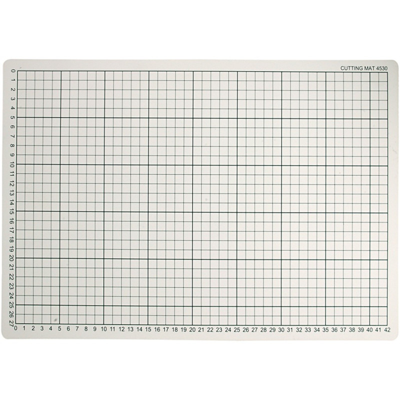 Creativ Company - Cutting Mat Rubber with Grid Lines, 30x45cm 11730