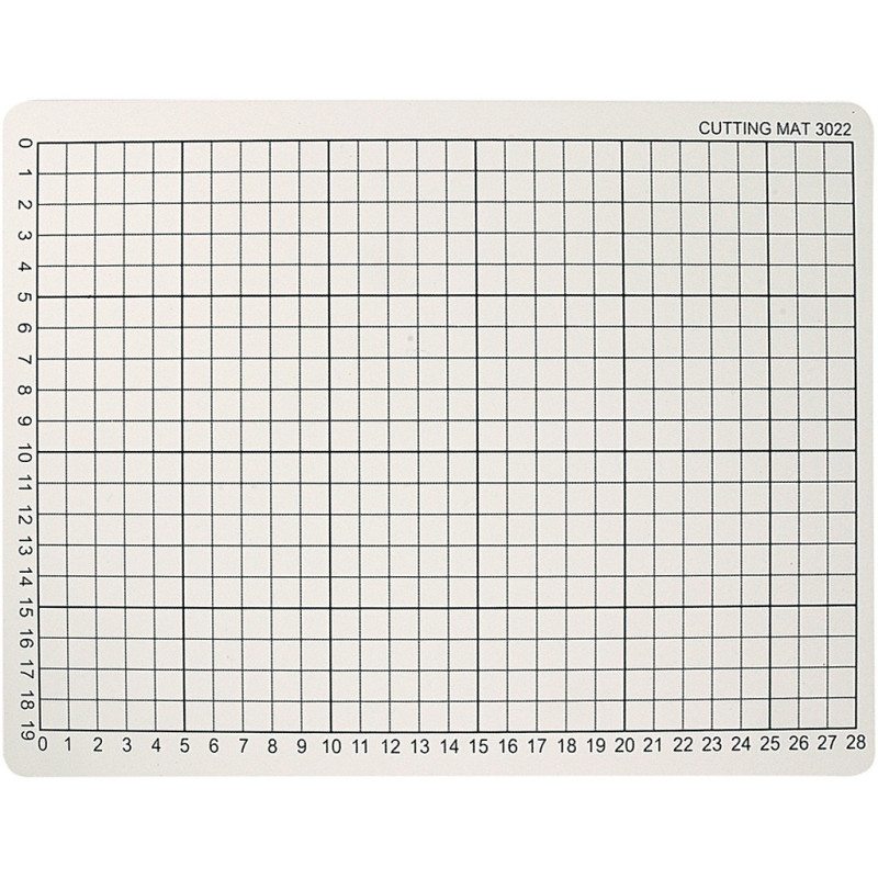 Creativ Company - Cutting Mat Rubber with Grid Lines, 22x30cm 11722