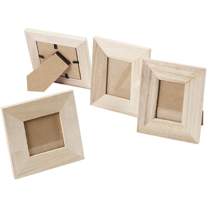 Creativ Company - Wooden Frame 2 Different Sizes, 80pcs. 57773