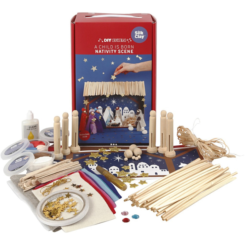 Creativ Company - Wooden Nativity Scene Craft Set 97073