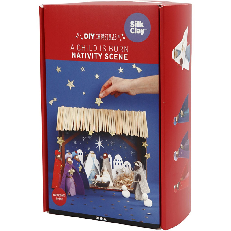 Creativ Company - Wooden Nativity Scene Craft Set 97073
