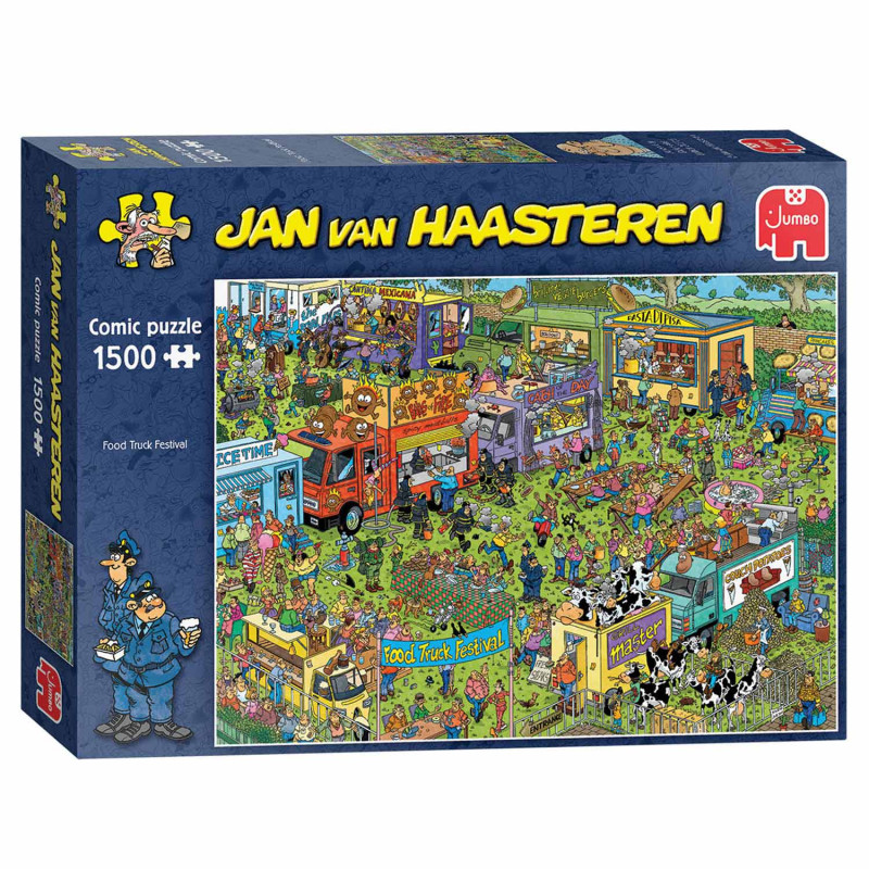 Jumbo - Jan van Haasteren Puzzle - Le festival des Food Truck 1500 pièces