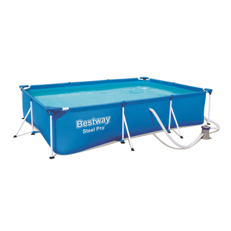 Bestway Swimming Pool Steel Pro Set Rectangle, 300cm 56411
